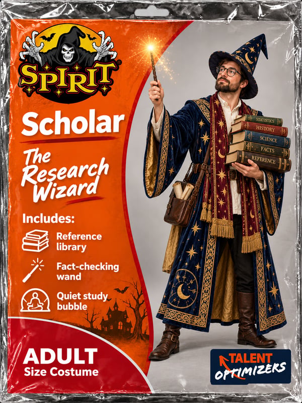 Halloween costume for the PI Scholar Reference Profile: The Research Wizard