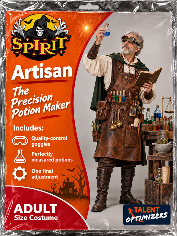 Halloween costume for the PI Artisan Reference Profile: The Precision Potion Maker
