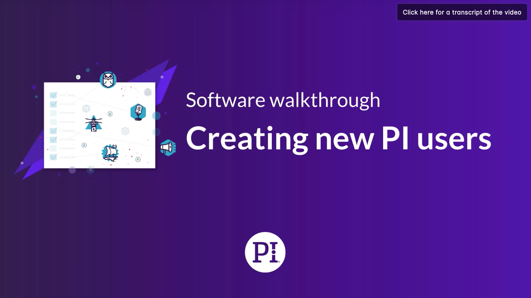 Creating New PI Users