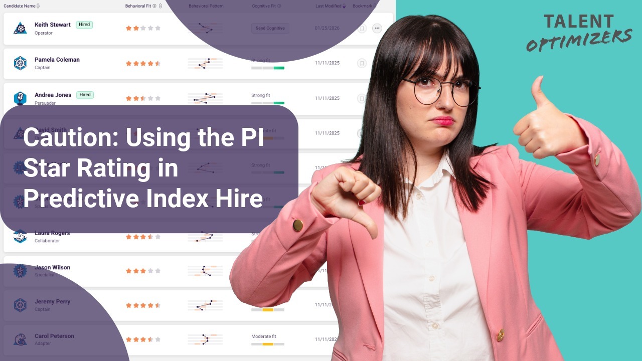 Title: Caution: Using the PI Star Rating in Predictive Index Hire