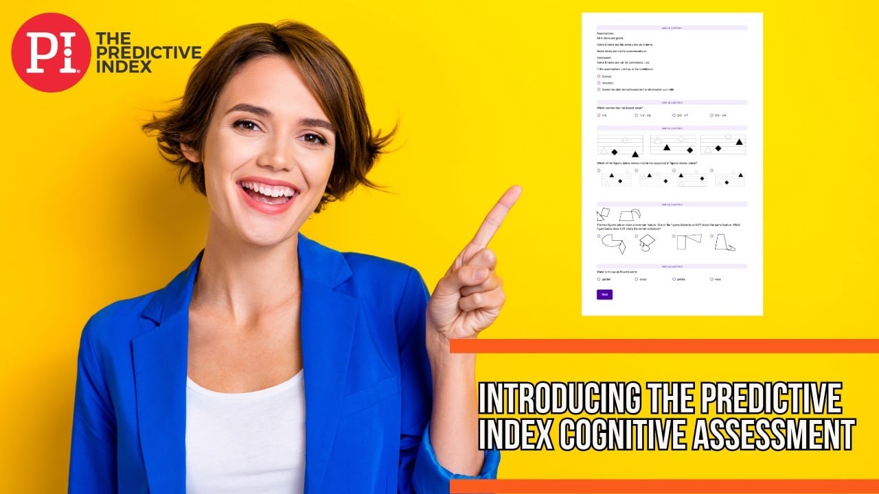 Introducing the Predictive Index Cognitive Assessment