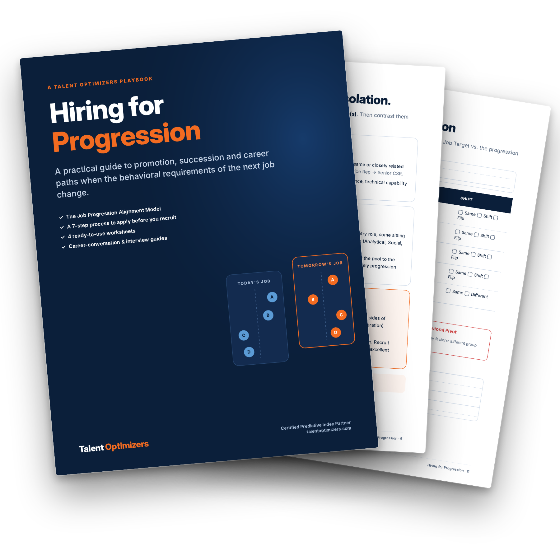 Hiring for Progression Playbook pages