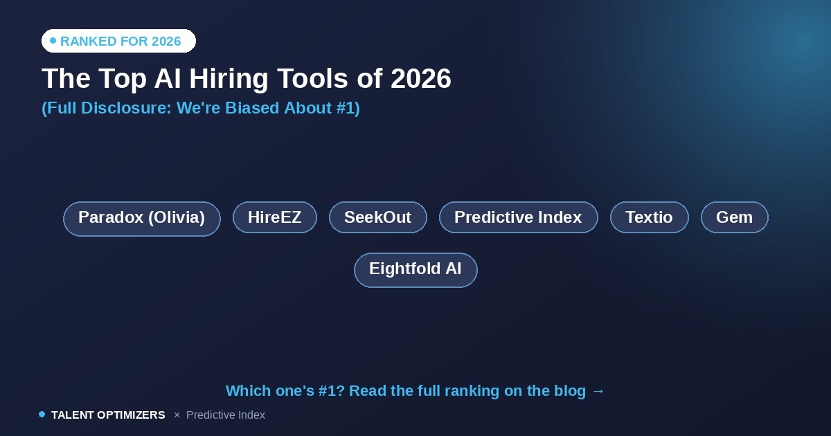The Top AI Hiring Tools of 2026 (Full Disclosure: We're Biased About #1)